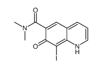8-iodo-N,N-dimethyl-7-oxo-1H-quinoline-6-carboxamide结构式