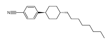 trans-4-n-octyl-(4'-cyanophenyl)-cyclohexane Structure