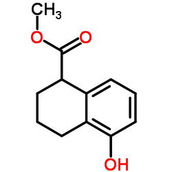 Methyl 5-hydroxy-1,2,3,4-tetrahydro-1-naphthalenecarboxylate Structure