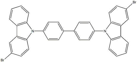 4,4'-bis(3-bromo-9H-carbazol-9-yl)-1,1'-biphenyl Structure