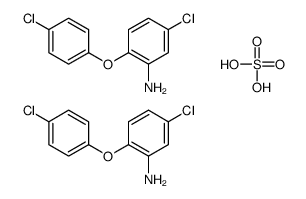 5-chloro-2-(4-chlorophenoxy)anilinium sulphate (2:1) Structure