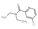 4-氯-N,N-二乙基吡啶酰胺结构式