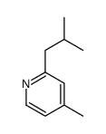 4-methyl-2-(2-methylpropyl)pyridine结构式