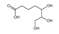 5,6,7-trihydroxyheptanoic acid结构式
