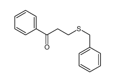 3-benzylsulfanyl-1-phenylpropan-1-one结构式