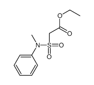 ethyl 2-[methyl(phenyl)sulfamoyl]acetate结构式