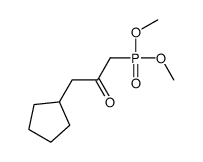 1-cyclopentyl-3-dimethoxyphosphorylpropan-2-one结构式