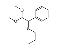 (2,2-dimethoxy-1-propylsulfanylethyl)benzene结构式