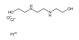 2-[2-(2-hydroxyethylamino)ethylamino]ethanol,platinum(2+),dichloride Structure
