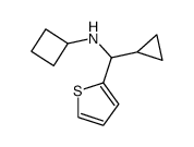 1-环丙基-1-(2-噻吩)-n-环丁基甲胺结构式
