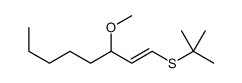 1-tert-butylsulfanyl-3-methoxyoct-1-ene结构式