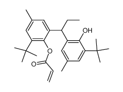 2-tert-butyl-6-[1-(3-tert-butyl-2-hydroxy-5-methylphenyl)propyl]-4-methylphenyl acrylate Structure
