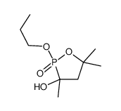 3,5,5-trimethyl-2-oxo-2-propoxy-1,2λ5-oxaphospholan-3-ol结构式