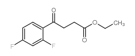 ETHYL 4-(2,4-DIFLUOROPHENYL)-4-OXOBUTYRATE结构式