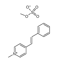 (E)-1-methyl-4-(2-phenylethenyl)pyridinium methyl sulfate Structure