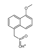 hydroxy-[(5-methoxynaphthalen-1-yl)methyl]-oxophosphanium Structure