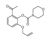 (2-acetyl-6-prop-2-enoxyphenyl) morpholine-4-carboxylate结构式