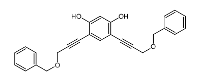 4,6-bis(3-phenylmethoxyprop-1-ynyl)benzene-1,3-diol结构式