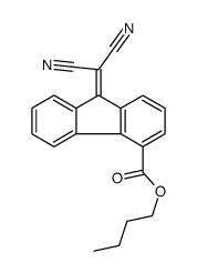 butyl 9-(dicyanomethylidene)fluorene-4-carboxylate结构式