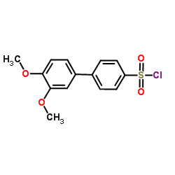 3',4'-Dimethoxy-4-biphenylsulfonyl chloride Structure