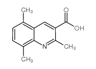 2,5,8-三甲基喹啉-3-羧酸结构式