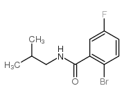 N-异丁基-2-溴-5-氟苯甲酰胺结构式