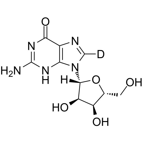 Guanosine-8-d结构式