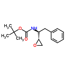(2S,3S)-1,2-环氧-3-(Boc-氨基)-4-苯基丁烷结构式