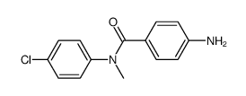 N-(4-氨基苯基)-4-氯-N-甲基苯甲酰胺结构式