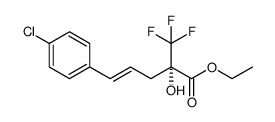 ethyl (2S,E)-2-(trifluoromethyl)-2-hydroxy-5-(4-chlorophenyl)pent-4-enoate结构式
