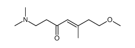 1-dimethylamino-7-methoxy-5-methyl-hept-4-en-3-one结构式