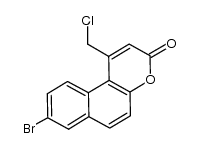 9-bromo-1-(chloromethyl)-3H-benzo[f]chromen-3-one Structure