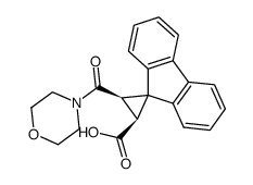 3-(morpholine-4-carbonyl)-spiro[cyclopropane-1,9'-fluorene]-2-carboxylic acid结构式