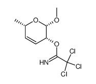 Methyl-3,4,6-tridesoxy-2-O-trichloracetimidoyl-α-D-erythro-hex-3-enopyranosid结构式