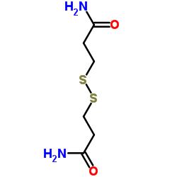 Propionamide, 3,3'-dithiobis- Structure