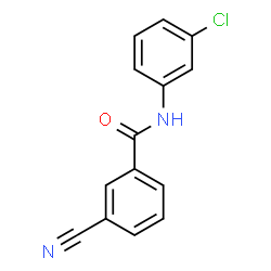 Benzamide, N-(3-chlorophenyl)-3-cyano- Structure