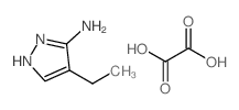 4-Ethyl-1H-pyrazol-3-amine oxalate structure