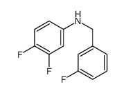 3,4-Difluoro-N-(3-fluorobenzyl)aniline Structure