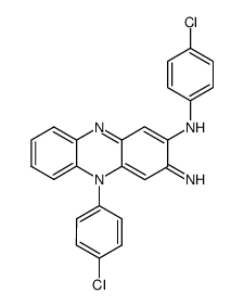 N,5-bis(4-chlorophenyl)-3,5-dihydro-3-imino-2-phenazinamine Structure
