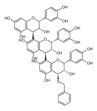 procyanidin C-1 4''-benzylthioether结构式