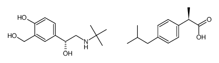R-salbutamol*R-ibuprofen Structure