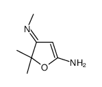 5,5-dimethyl-4-methyliminofuran-2-amine Structure