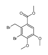 3-溴-2-(溴甲基)-4,5-二甲氧基苯甲酸甲酯结构式