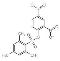 Benzenesulfonic acid,2,4,6-trimethyl-, 2,4-dinitrophenyl ester Structure