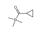 cyclopropyltrimethylsilylmethanone结构式