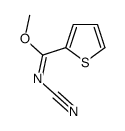 methyl N-cyanothiophene-2-carboximidate structure