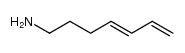 (E)-hepta-4,6-dien-1-amine结构式