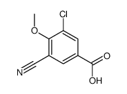 3-chloro-5-cyano-4-methoxybenzoic acid结构式