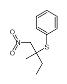 (2-methyl-1-nitrobutan-2-yl)sulfanylbenzene Structure