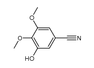 3-hydroxy-4,5-dimethoxybenzonitrile结构式